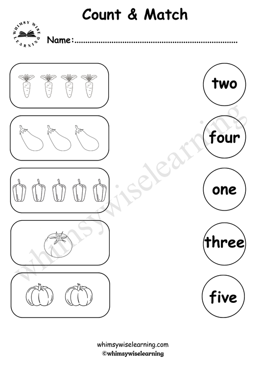 Count & Match (Number in Words)