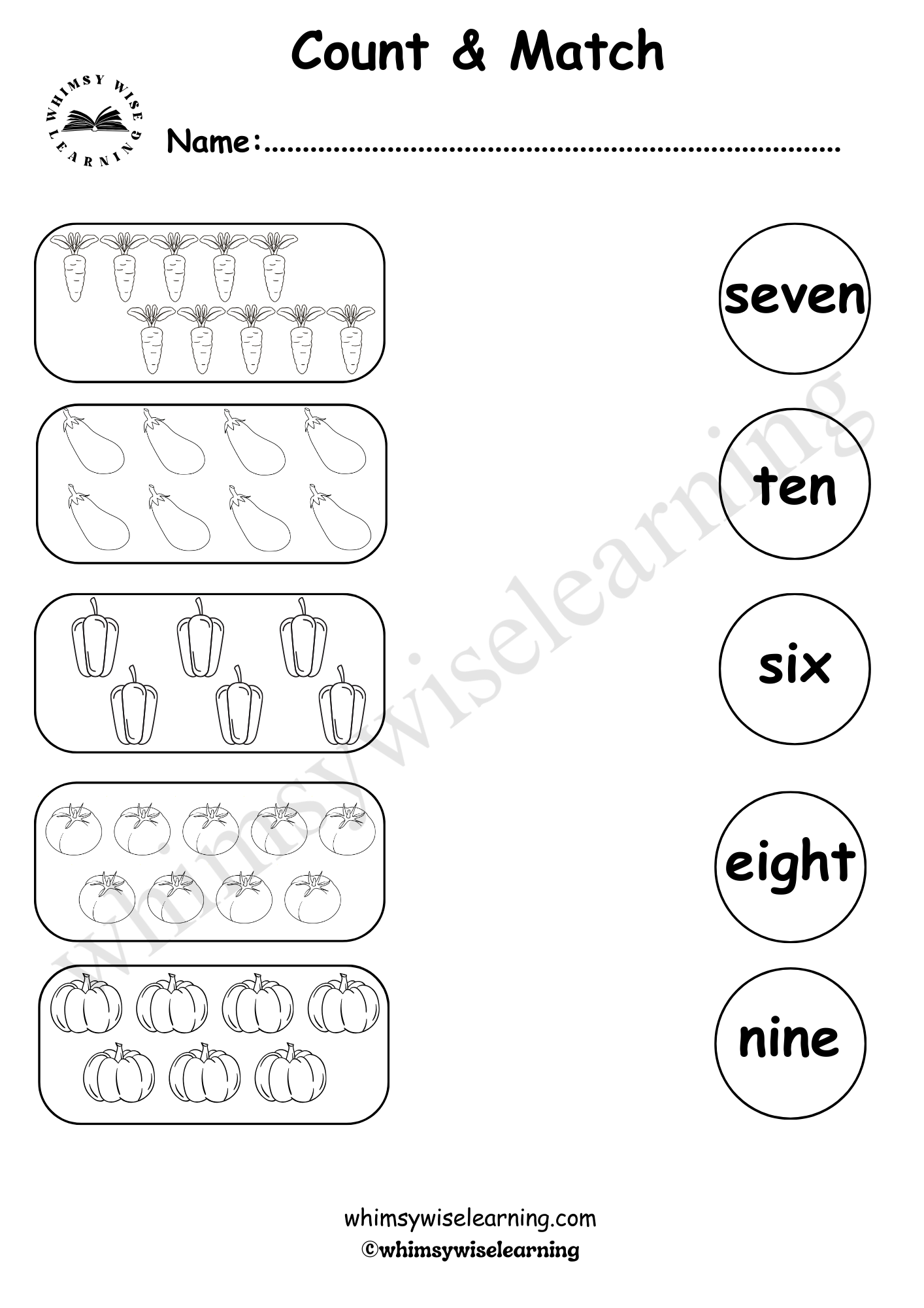 Count & Match (Number in Words)