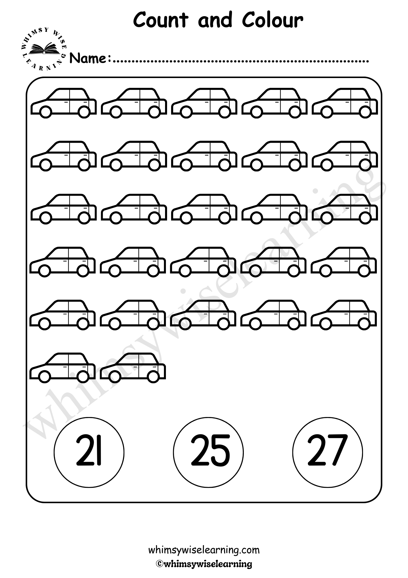Count & Colour (21-30)